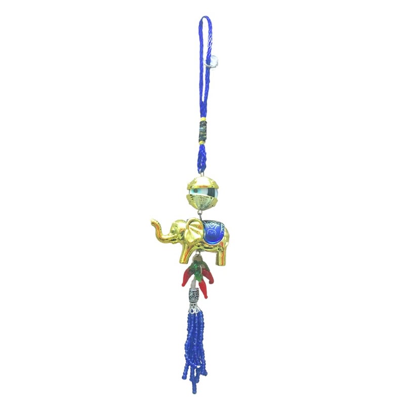 RIPE INDIA RIPE INDIA Single Elephant Evil Eye Hanging for Home Entrance for Car Decoration - Image 2