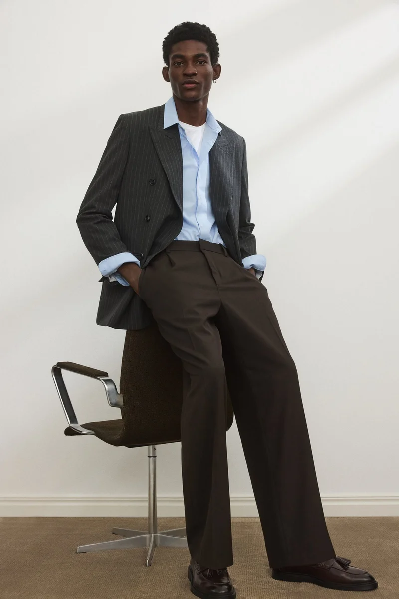 H&M  Loose Fit Tailored trousers for Men | Best Price UAE