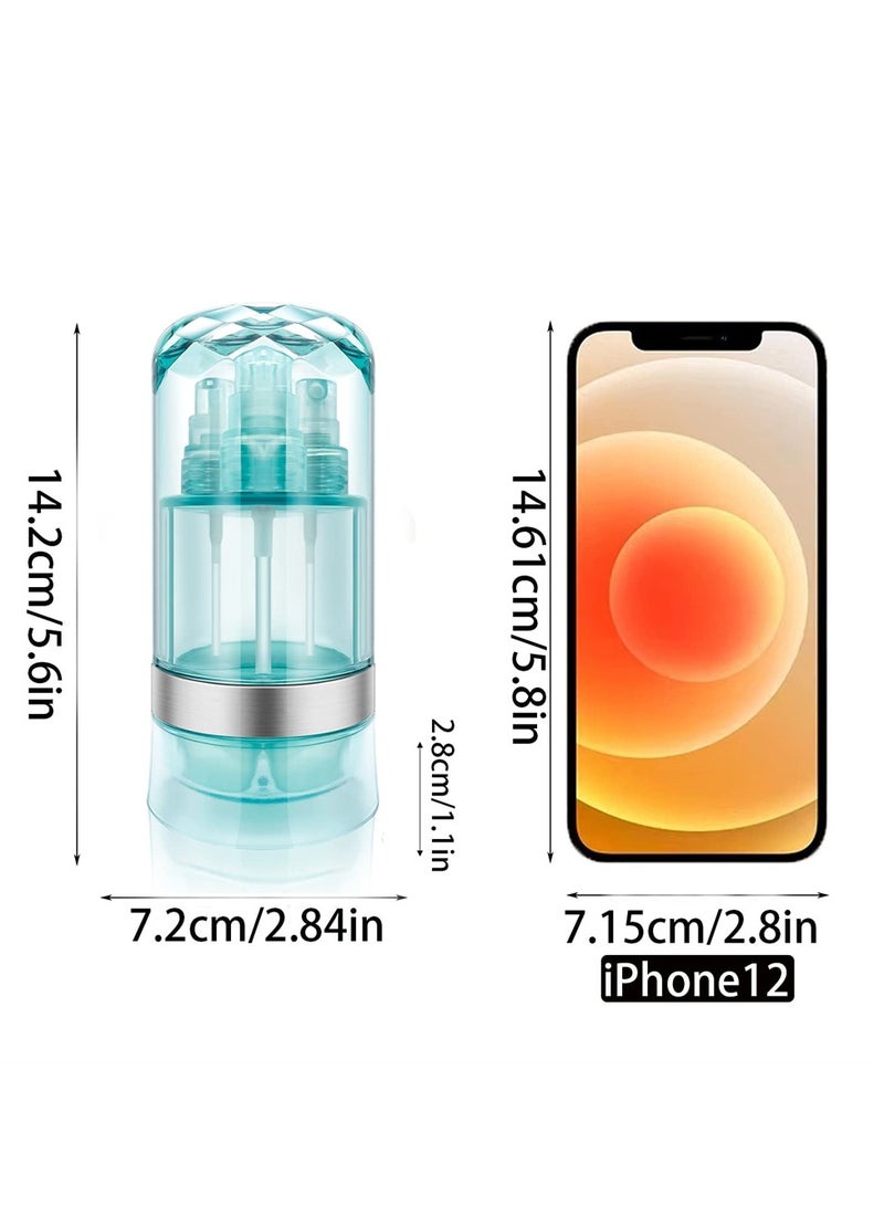KASTWAVE 6-In-1 Leak Proof Travel Bottles, 3 oz Travel Containers for Travel Size Toiletries, Lotion Bottles, Cream boxes, Shampoo and Conditioner Bottles - Image 5