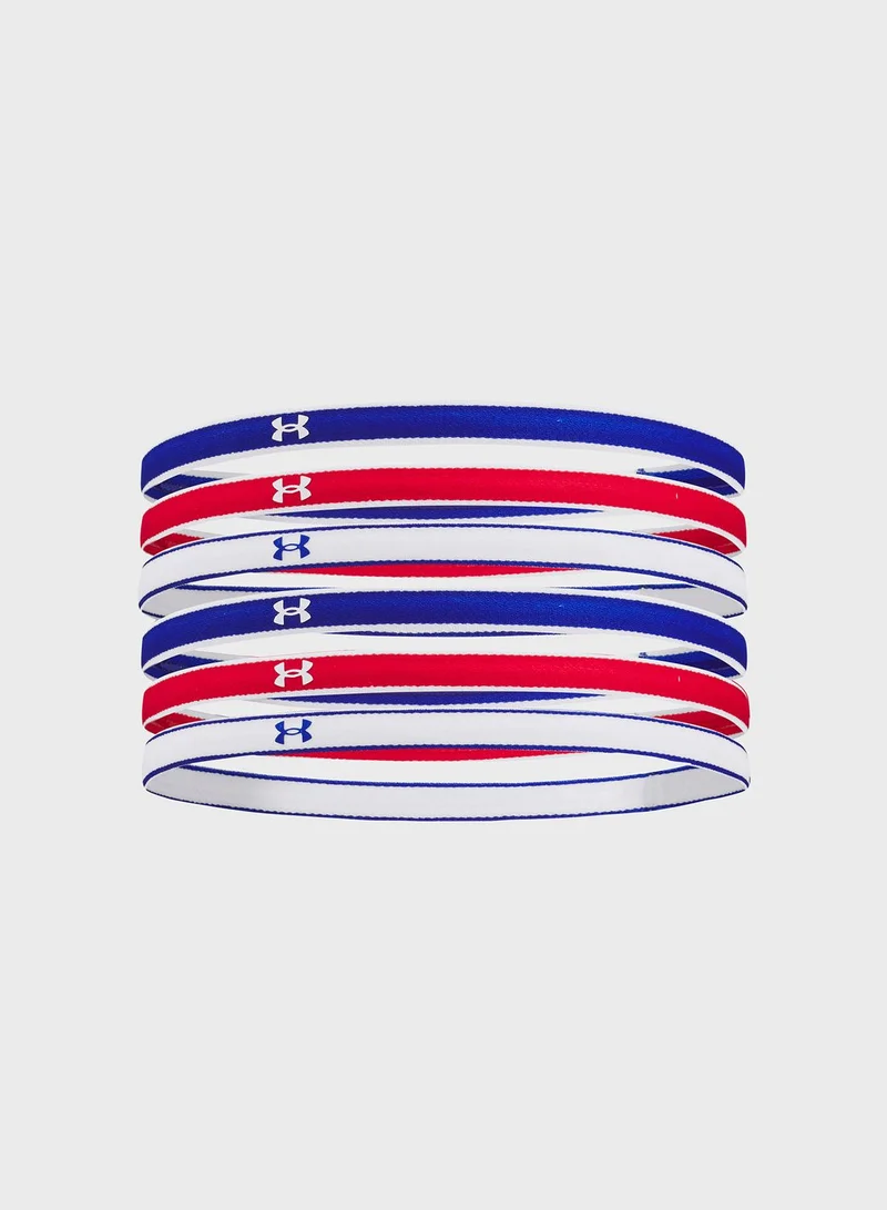UNDER ARMOUR 6 Pack Logo Mini Headbands