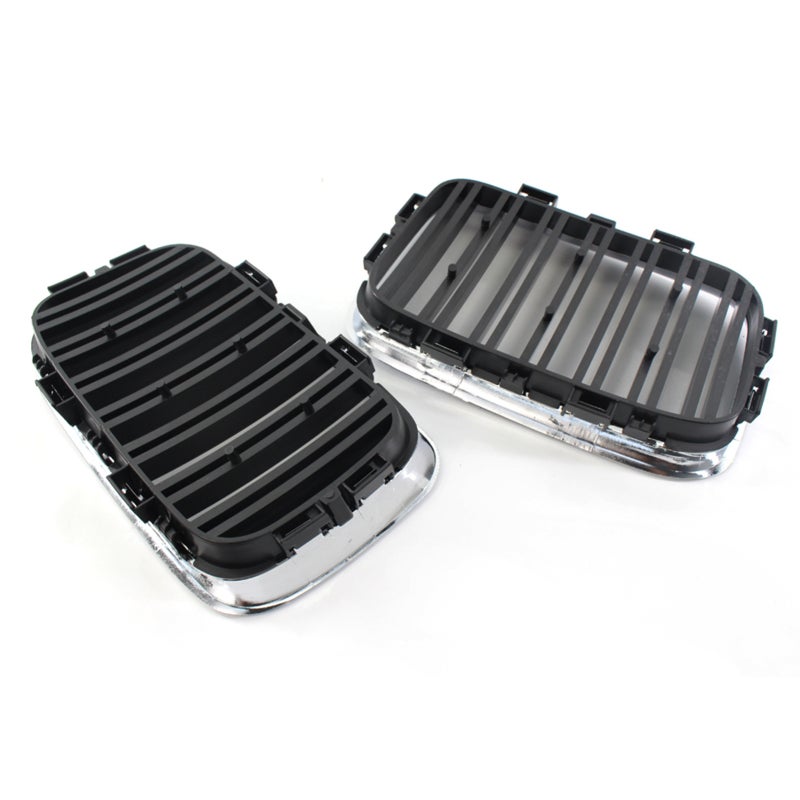 Front Kidney Grille: Gloss Black, Lightweight Durable ABS Plastic - No Cutting No Drilling Installation for BMW E36 - Image 4