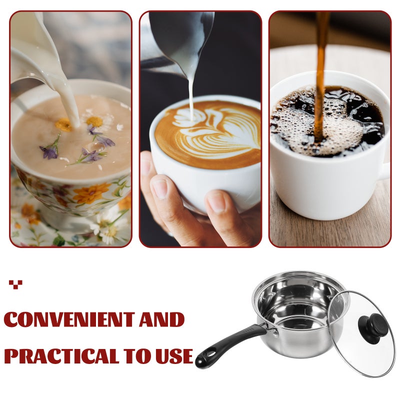 1Pc Sauce Pan Stainless Steel Saucepan Baby Food Cooking Pot Kitchen Cookware - Image 5
