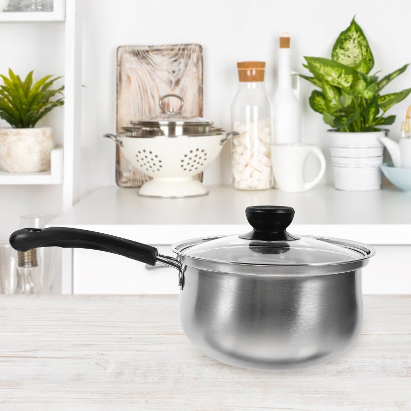 1Pc Sauce Pan Stainless Steel Saucepan Baby Food Cooking Pot Kitchen Cookware - Image 4