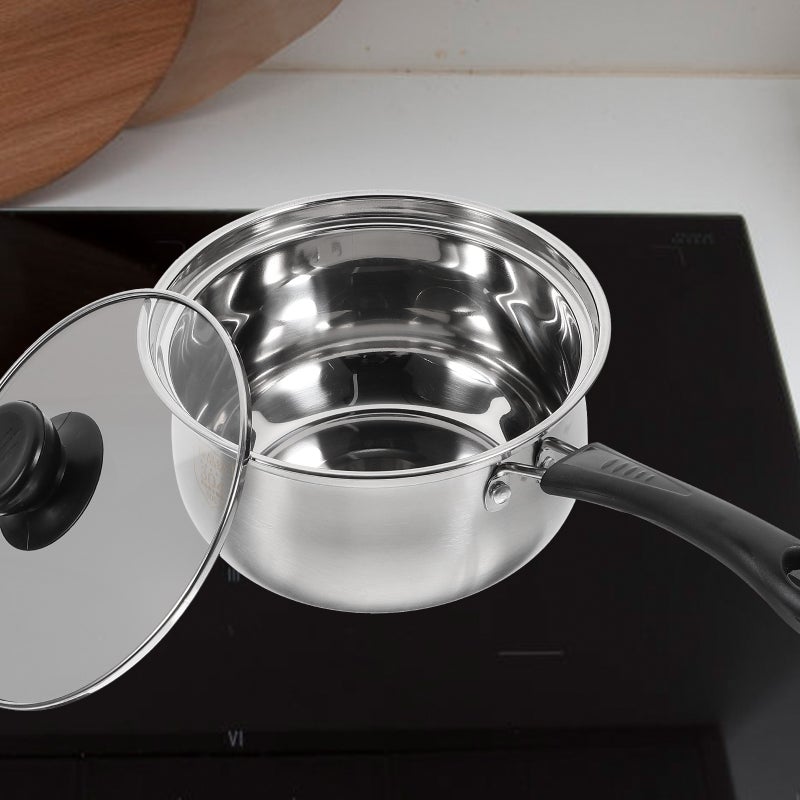 1Pc Sauce Pan Stainless Steel Saucepan Baby Food Cooking Pot Kitchen Cookware - Image 2