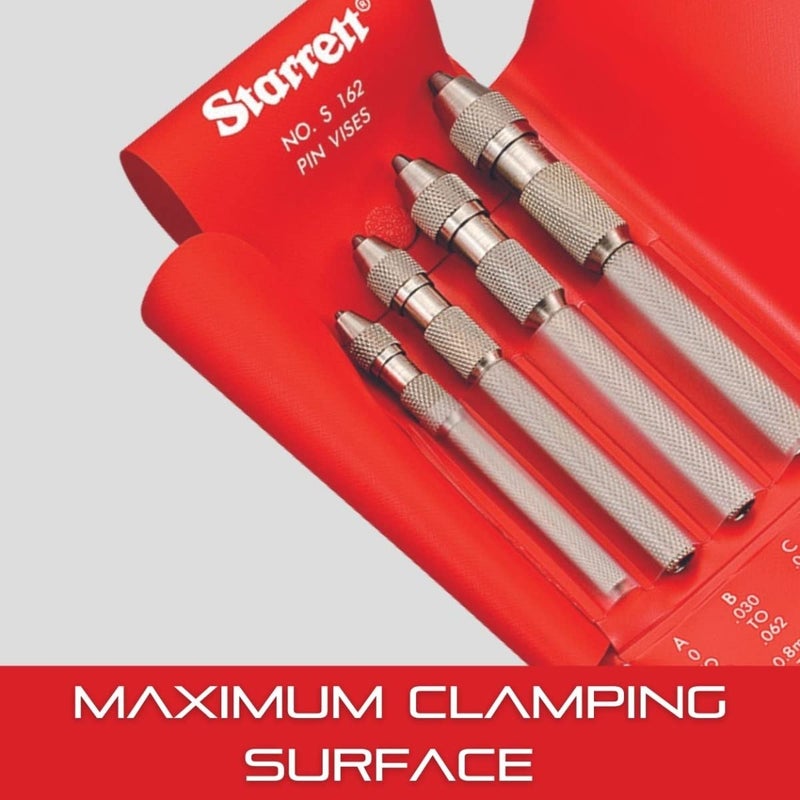Starrett Pin Vise with Insulated Octagonal Handles Smaller Body Diameter and Special Tapered Collet for Maximum Clamping Surface  030062 Range  166B - Image 5