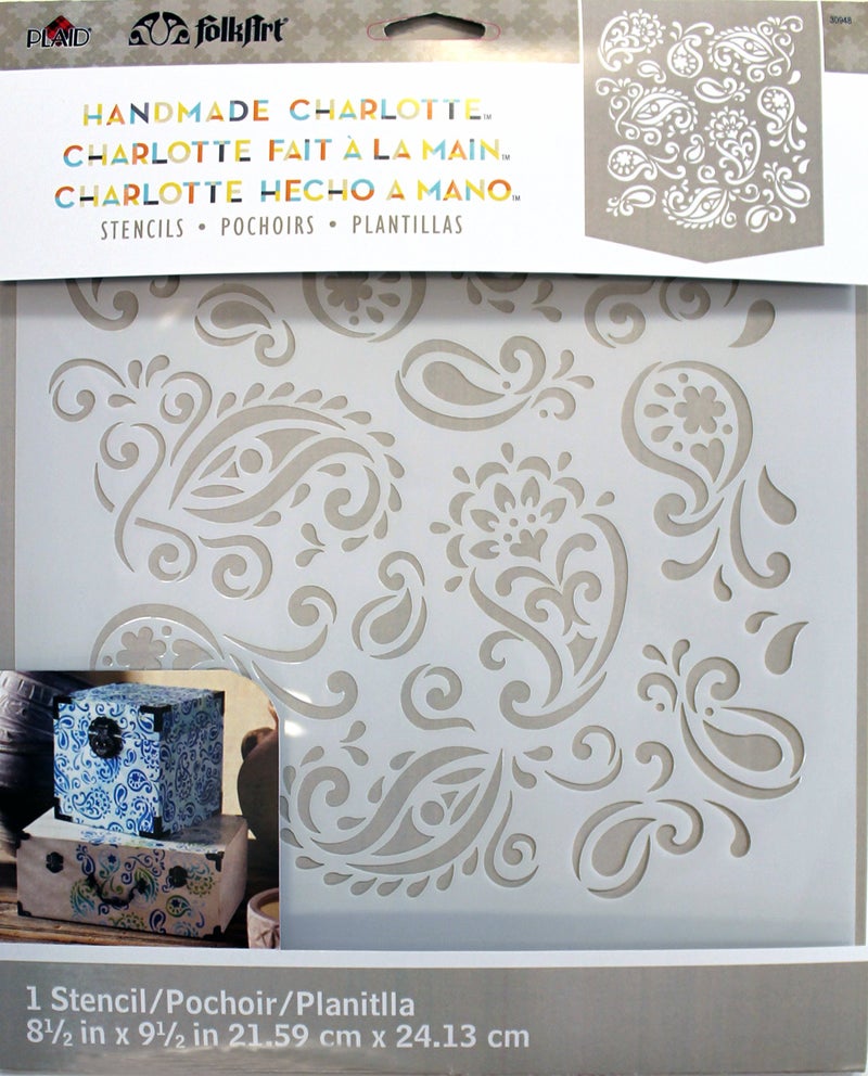 FolkArt Laser Cut Painting Stencil Paisley Delight