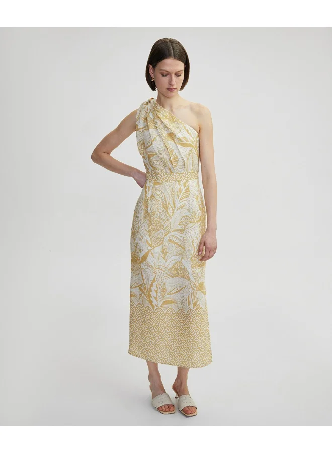 Ipekyol Asymmetric Linen Dress