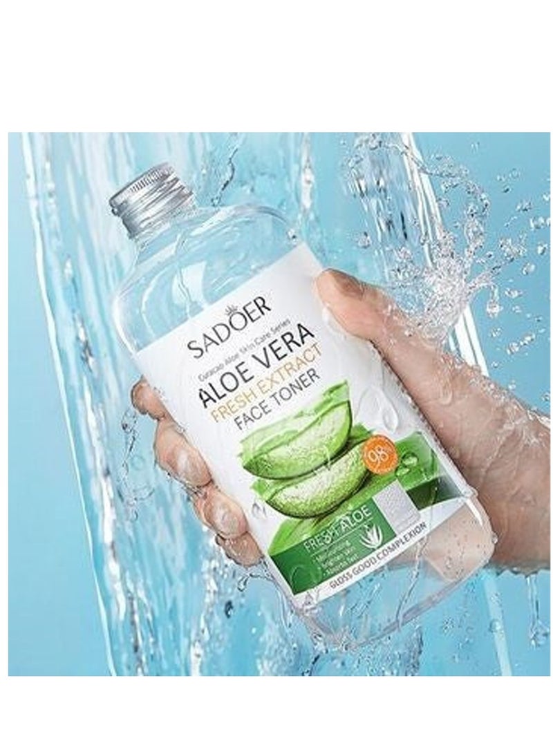 SADOER Tightens Toner Aloe Vera Face Refreshing Moisturizing 500ml - Image 4