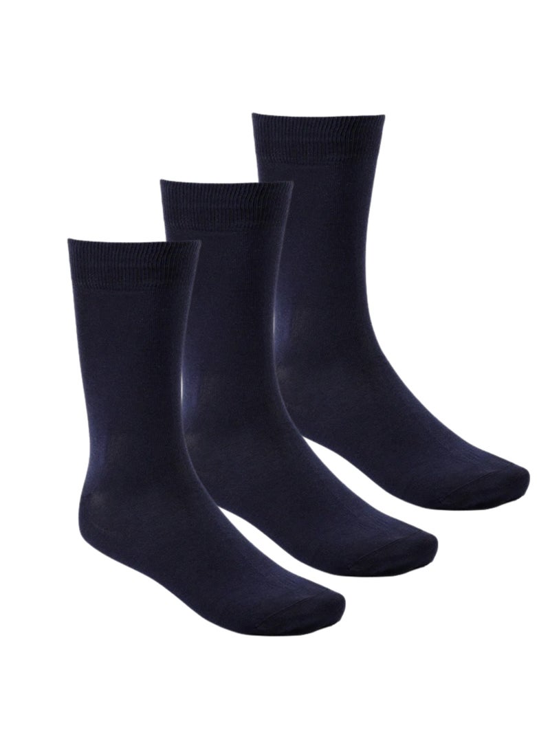COTTONIL Pack of 3 Cotton Casual Dress Classic Socks for Men - Image 1