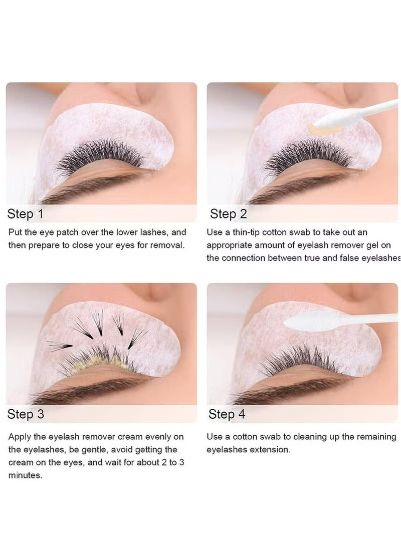Eyelash Adhesive Remover Cream, Eyelash Extension Remover,Portable Eyelashes Grafting Eyelash Extension Glue Remover Adhesive Gel Removing Cream - Image 4