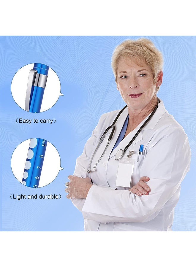 Quantum 4 PCS Diagnostic Medical Pen Light, Mini Reusable LED Pen Light, LED Penlight with Pupil Gauge for Nursing Students Doctors - Image 3