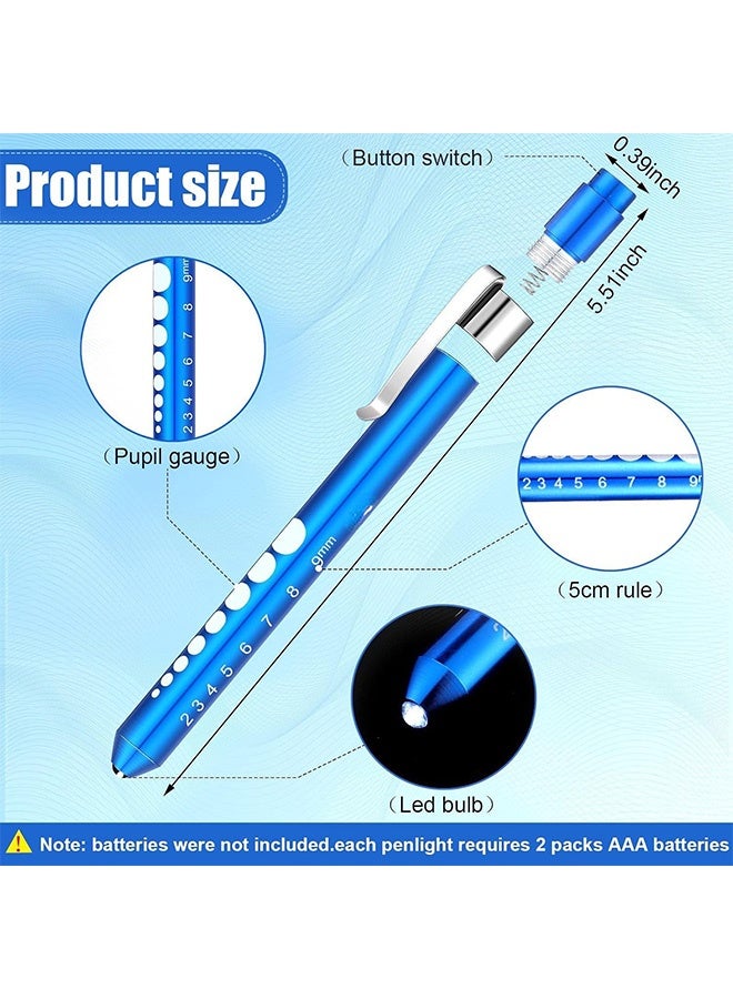 Quantum 4 PCS Diagnostic Medical Pen Light, Mini Reusable LED Pen Light, LED Penlight with Pupil Gauge for Nursing Students Doctors - Image 2