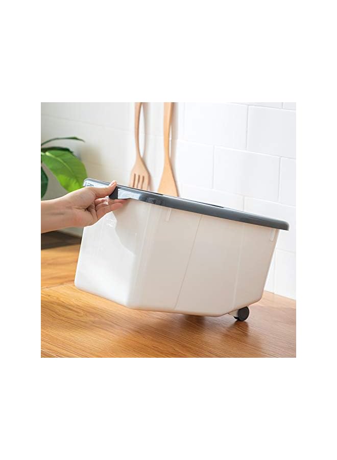 IAF Rice Storage Containers 2pcs Set (6.5kg & 10kg) - Food Storage Container with Lid, BPA Free Plastic Large Cereal Storage Box, Kitchen Multifunctional Container With Measuring Cups - Image 5