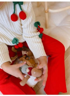 Miniğimin Cicileri My Little One's Cicileri Cherry Embroidery Detailed Knitwear Set of 2  - Image 4