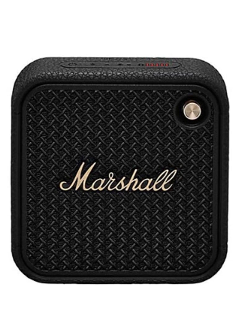 Marshall Willen Bluetooth Speaker, Wireless, 15+ Hours Playtime, Water-Resistent, Quick Charge, Stackable - Brass And Black - Image 1