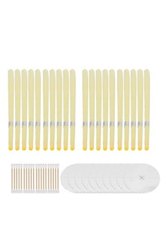 Generic 20-Piece Aromatherapy Pure Beeswax Ear Wax Candles With 10-Piece Ear Protective Disks Kit And 20 cotton swabs to reduce tinnitus and improve sleep  - Image 1