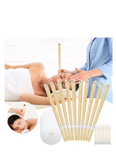 Generic 20-Piece Aromatherapy Pure Beeswax Ear Wax Candles With 10-Piece Ear Protective Disks Kit And 20 cotton swabs to reduce tinnitus and improve sleep  - Image 2