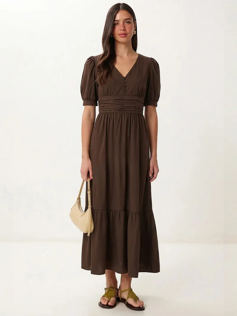السعادة في إسطنبول ISTANBUL Women's Cotton-blend Poplin Maxi Dress