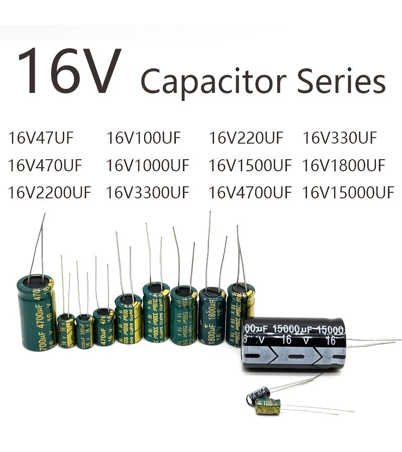 16V 470uF 8X12MM High Frequency Electrolytic Capacitor 20 Pieces Through Hole - Image 3