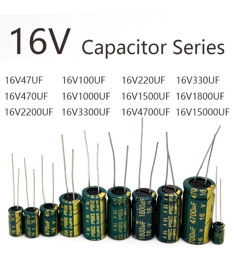 16V 470uF 8X12MM High Frequency Electrolytic Capacitor 20 Pieces Through Hole - Image 4