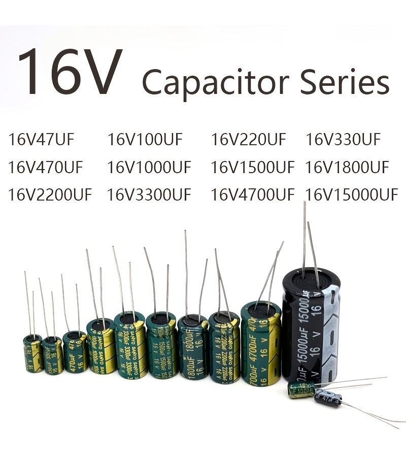 16V 470uF 8X12MM High Frequency Electrolytic Capacitor 20 Pieces Through Hole - Image 5