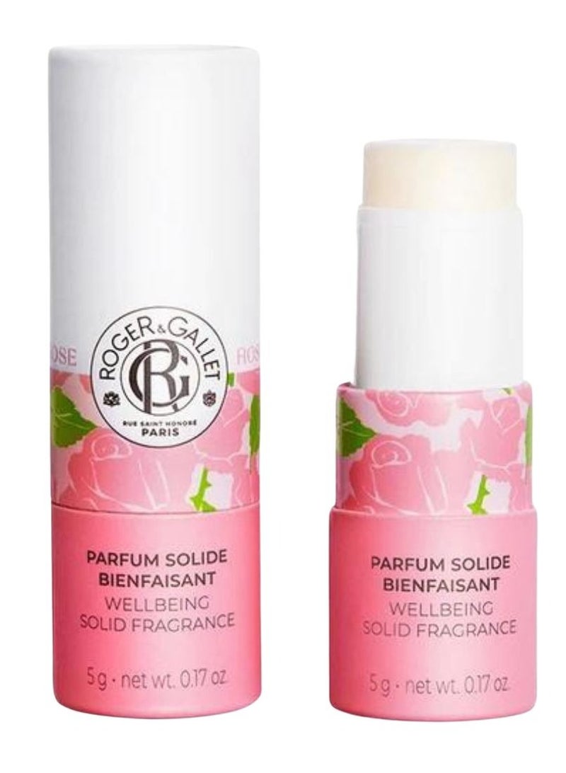 ROGER & GALLET Roger&Gallet Wellbeing Solid Fragrance Rose Naturally Relaxing 5g - Image 1