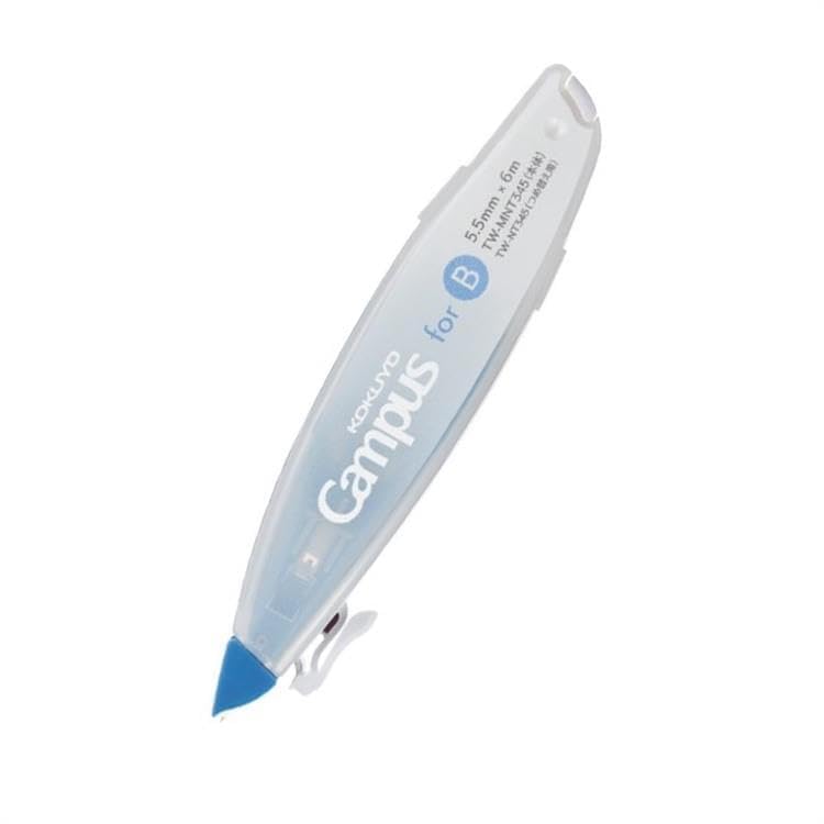 KOKUYO Correction Tape White Out, 5.5 mm Wide for B 6mm Campus Ruled Notebook, 19.7 ft (6 m) long, Blue, Japan Import (TW-MNT345) - Image 2