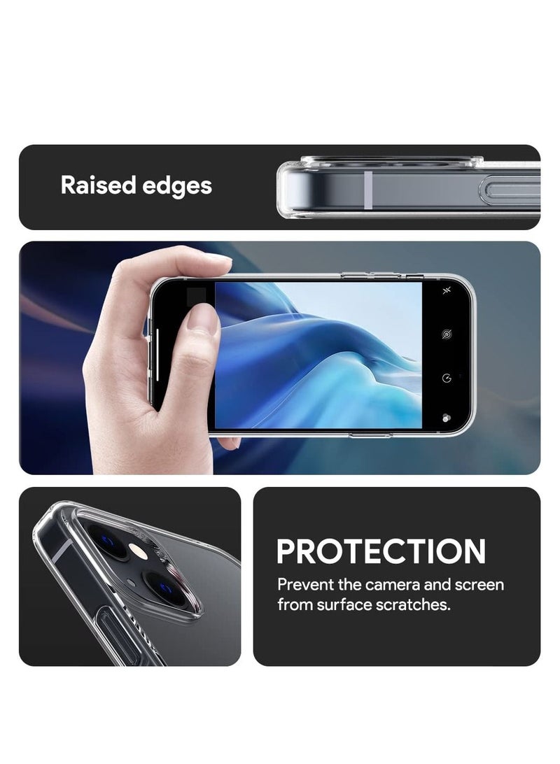 حومة جراب iPhone 14 مقاس 6.1 بوصة مضاد للاصفرار ناعم من الخلف حماية رفيعة جدًا ومضادة للسقوط ومضادة للصدمات متوافقة مع غطاء iPhone 14 - Image 4