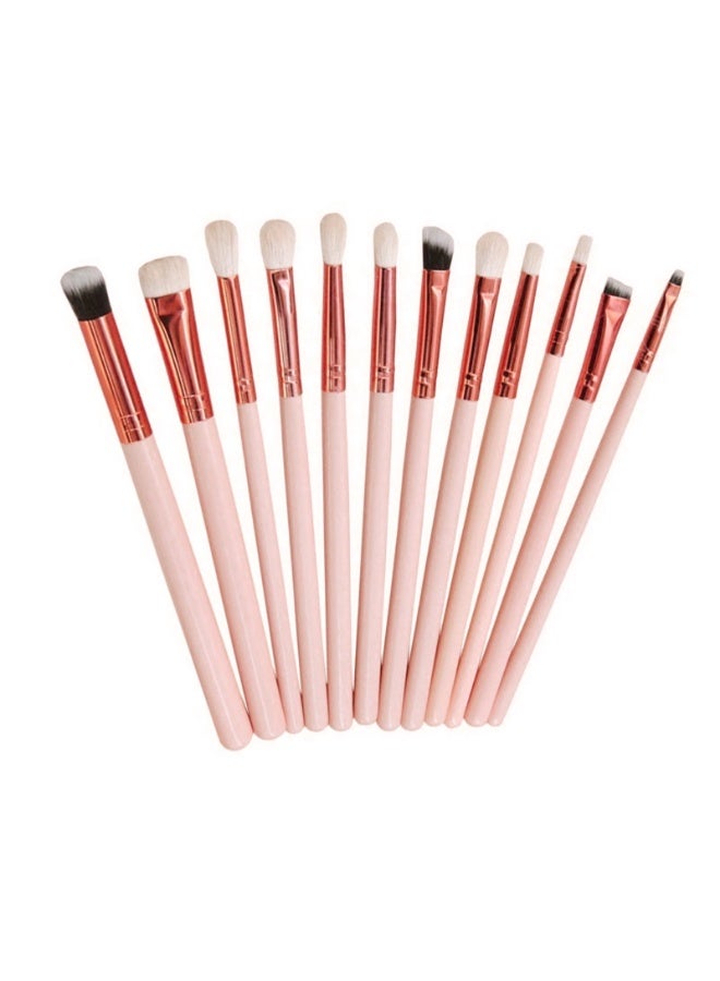 طقم فرش مكياج عيون احترافي مكون من 12 قطعة - Image 1