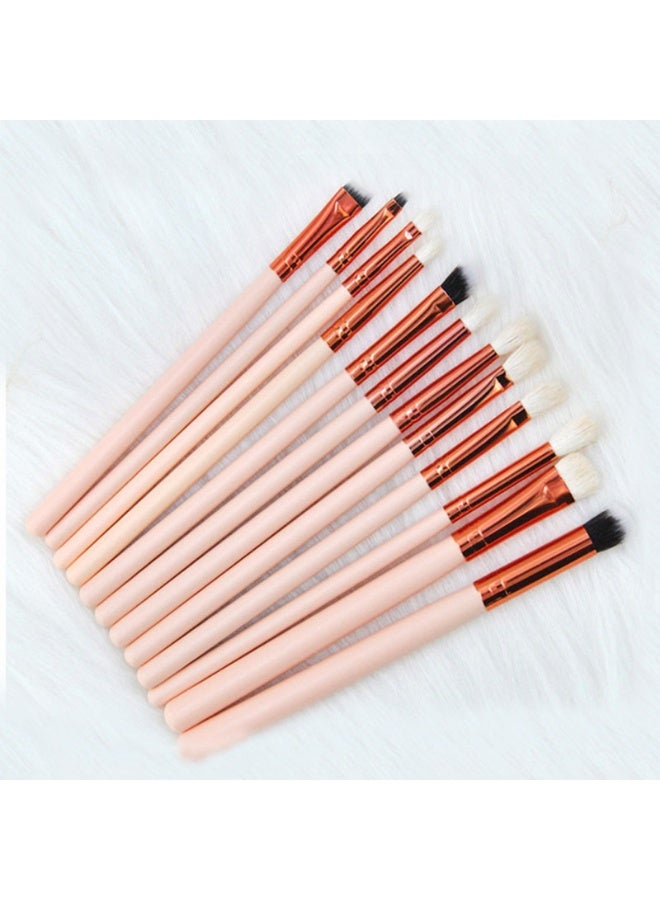 طقم فرش مكياج عيون احترافي مكون من 12 قطعة - Image 2