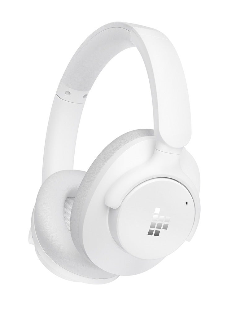 Tronsmart Sounfii Q20 Active Noise Cancelling Headphones, Wireless Over Ear Bluetooth Headphones, 60H Playtime, Rich-Detailed Sound, Customize EQ, Comfort Fit Ear Cups, for Travel, Home Office(White) - Image 1