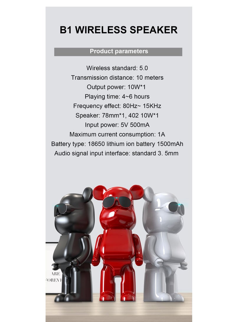 A wireless speaker in the shape of a teddy bear that is built tough  - Image 3