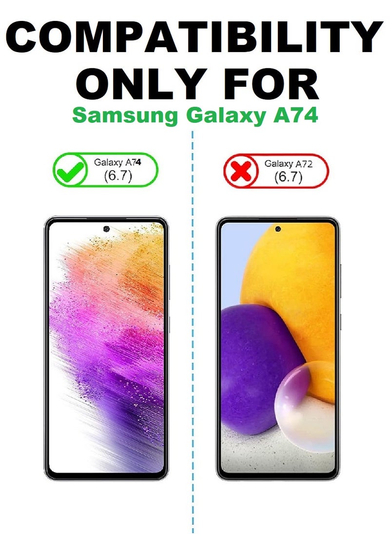 Super Tempered Glass Screen Protector 5D Designed For Samsung Galaxy A74 Full Glue Edge to Edge Full Screen Coverage And Bubble Free - Image 3