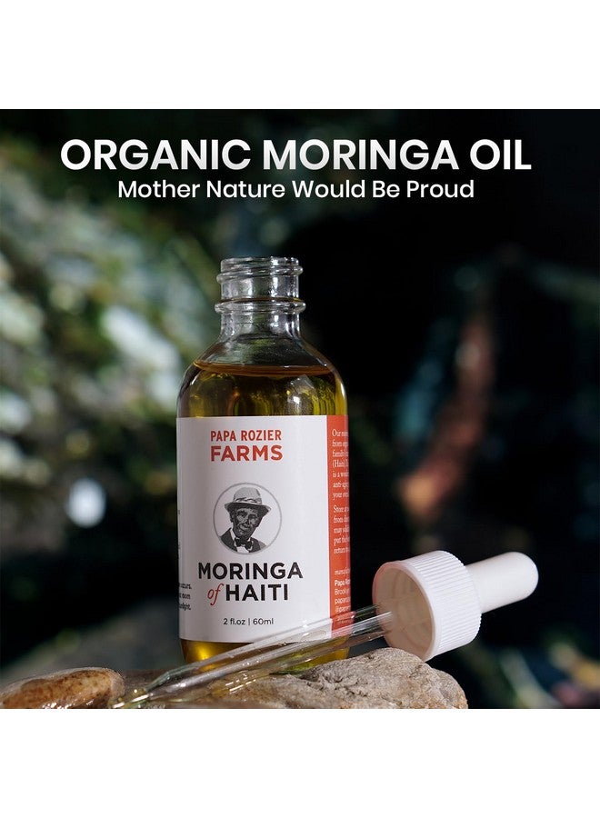 Papa Rozier Farms Moringa Oil Of Haiti 2Oz Grown On Our Farms Crushed In Our Farmhouse In Brooklyn Undiluted Cold Pressed And Unrefined For Hair Skin Eyelashes Eyebrows & Nails From Papa Rozier Farms - Image 4