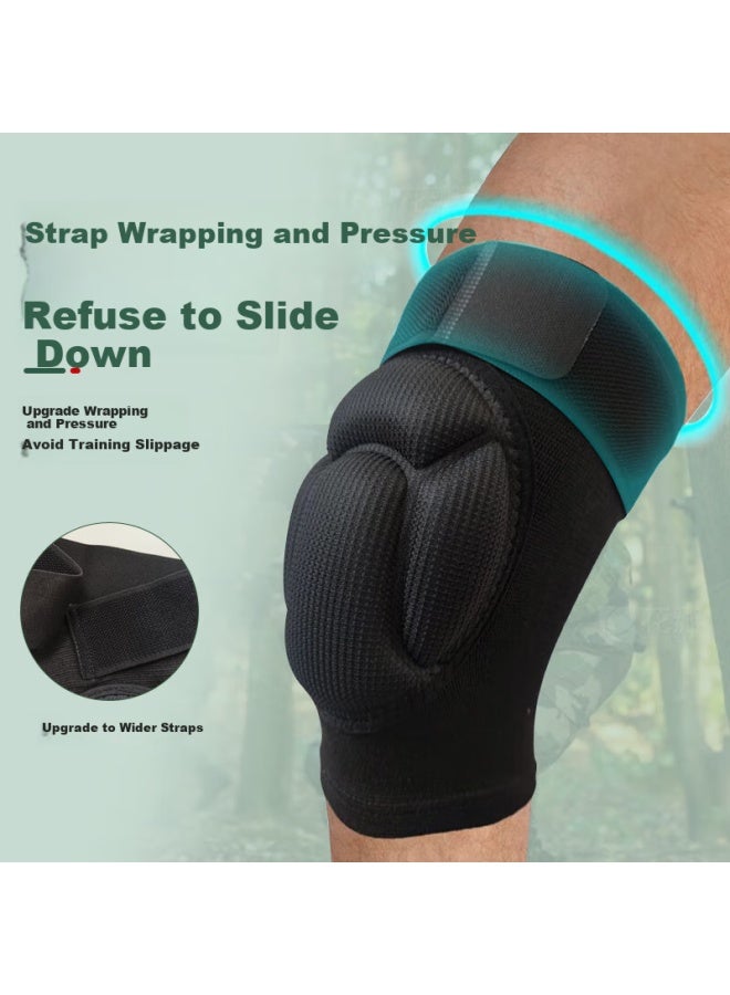 Valsace New Recruit Tactical Crawling Knee And Elbow Pad Set, Kneeling Position Built-in Protective Gear, Pre-enlistment Military Training Anti-collision Protective Equipment - Image 2