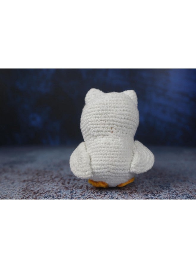 سوترا لعبة كروشيه على شكل بومة بيضاء صغيرة من سوترا | لعبة أميجورومي محشوة على شكل بومة لطيفة | هدية بومة بيضاء جميلة مصنوعة يدويًا لأعياد الميلاد والمناسبات | ألعاب ناعمة مقاس 4 × 3 بوصات للأطفال البنات والأولاد - Image 4