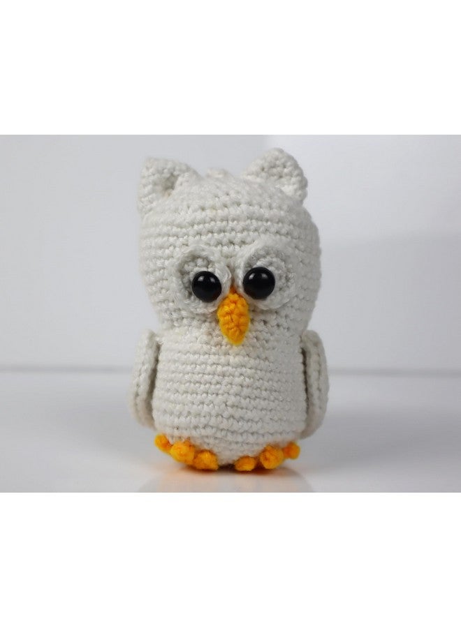 سوترا لعبة كروشيه على شكل بومة بيضاء صغيرة من سوترا | لعبة أميجورومي محشوة على شكل بومة لطيفة | هدية بومة بيضاء جميلة مصنوعة يدويًا لأعياد الميلاد والمناسبات | ألعاب ناعمة مقاس 4 × 3 بوصات للأطفال البنات والأولاد - Image 2