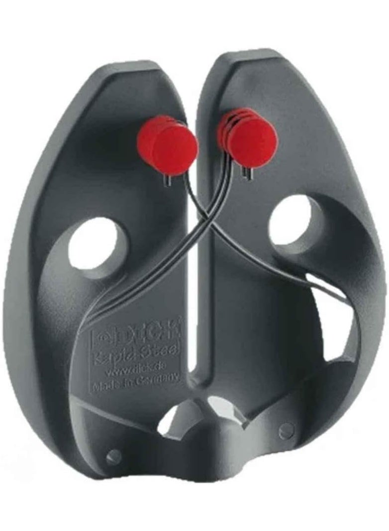 F. DICK – Rapid Steel Action Knife Sharpener Black - Professional kitchen knife sharpening - Ergonomic design - Stainless steel sharpening rods - Simple application - Made in Germany - Image 2