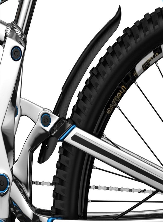 JSCARLIFE Universal MTB Mudguards Set - Adjustable Front/Rear Bicycle Fenders for 20"-29" Wheels, Fat Tire & Gravel Bikes, w/12 Heavy-Duty Zip Ties - Image 5