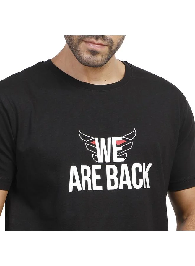 Coup Men Printed Single Jersey24/1 T-Shirt 1001006 3XS - Black