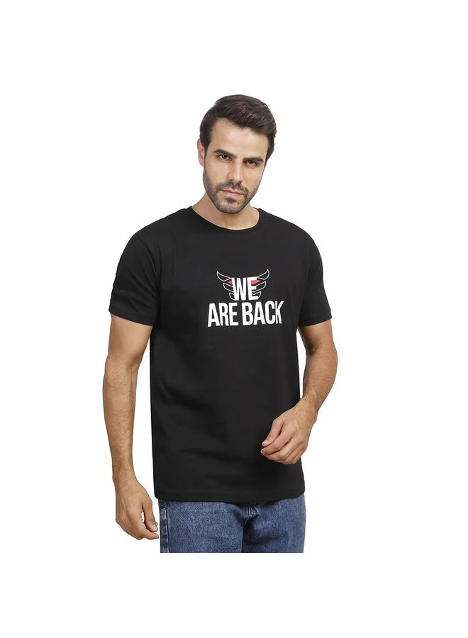 Coup Men Printed Single Jersey24/1 T-Shirt 1001006 3XS - Black