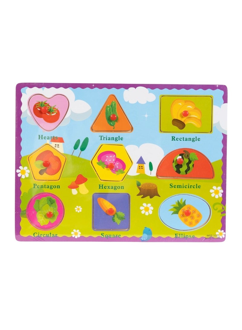 Educational and fun wooden toy to introduce children to different types of vegetables - Image 1