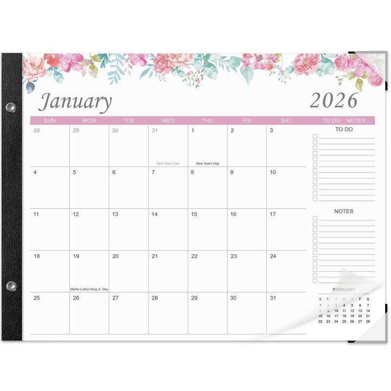 Adronix Desk Calendar 2026-2027 â€“ 22" x 17" Large Desk Calendar Runs From January 2026 to June 2027 - Image 1