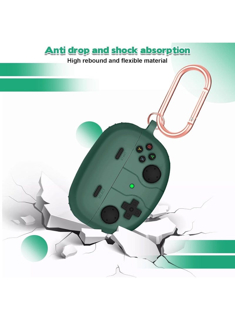 SOLARAE Game Consoles Silicone case for Bose Ultra Open Earbuds 2024, Shockproof Protective Case with Hooks, Silicone Full Protective Skin Cover for Bose Ultra Open Earbuds 2024, Green - Image 4