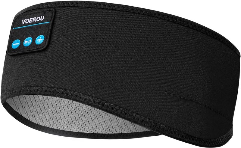 Voerou Sleep Headphones Bluetooth, Wireless Headband Headphones Sports Sweatband with Ultra-Thin HD Stereo Speakers for Sleeping,Workout,Jogging,Yoga,Insomnia, Travel, Meditation - Image 1
