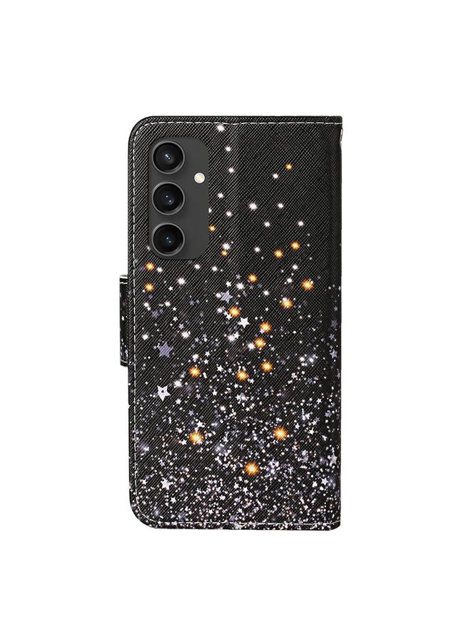 اس-توب جراب لهاتف Samsung Galaxy S24 FE 5G، جراب هاتف جلدي قلاب برسومات ملونة ثلاثية الأبعاد - Image 3