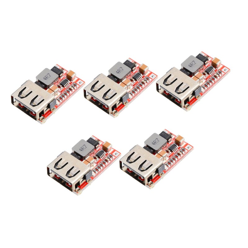 5V 3A USB Step Down Power Module 6-24V to 5V DC Converter 5PCS for Charging Electronics - Image 2