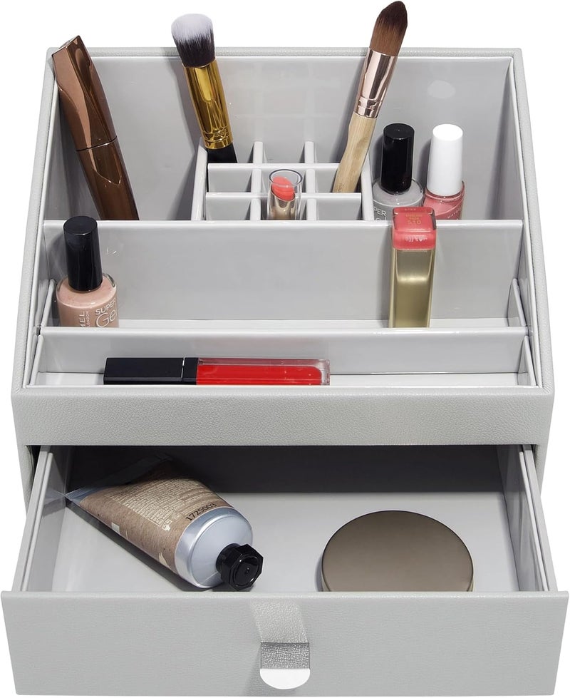 Stackers Pebble Grey Classic Makeup Organiser