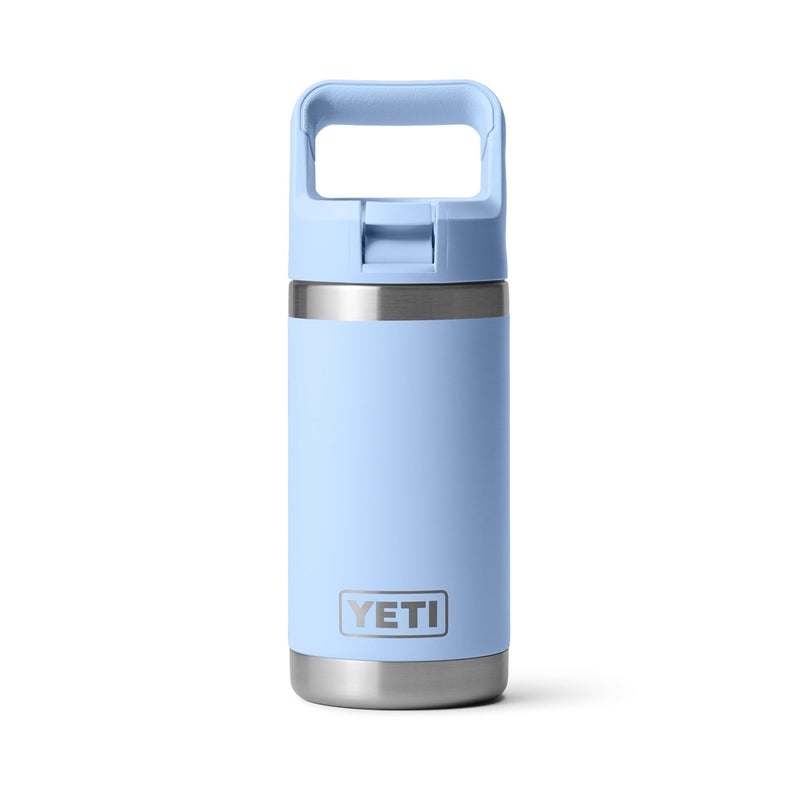 YETI Rambler Jr. 12 oz Kids Bottle  with Straw Cap  Big Sky Blue - Image 3