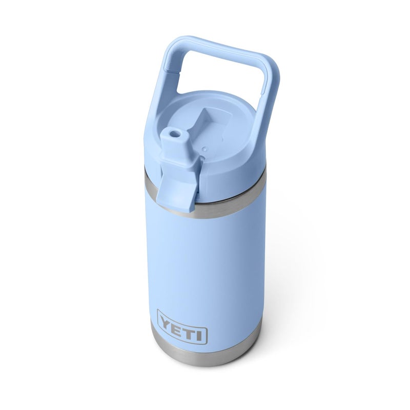 YETI Rambler Jr. 12 oz Kids Bottle  with Straw Cap  Big Sky Blue - Image 1
